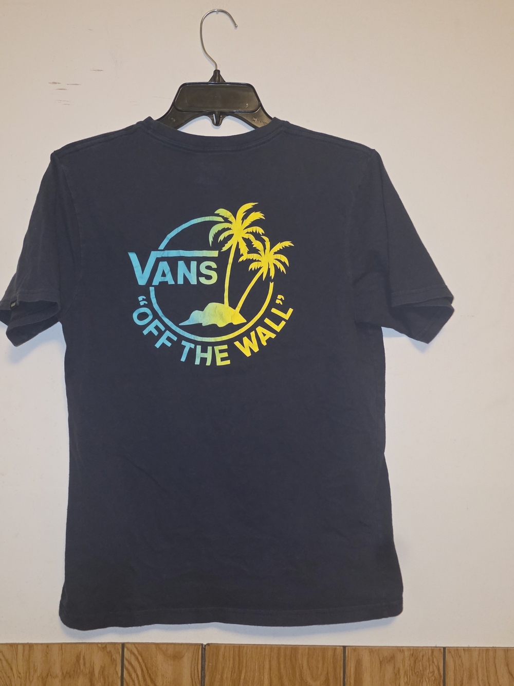Vans Men's 'Off The Wall' Palm Logo Tee - Black
